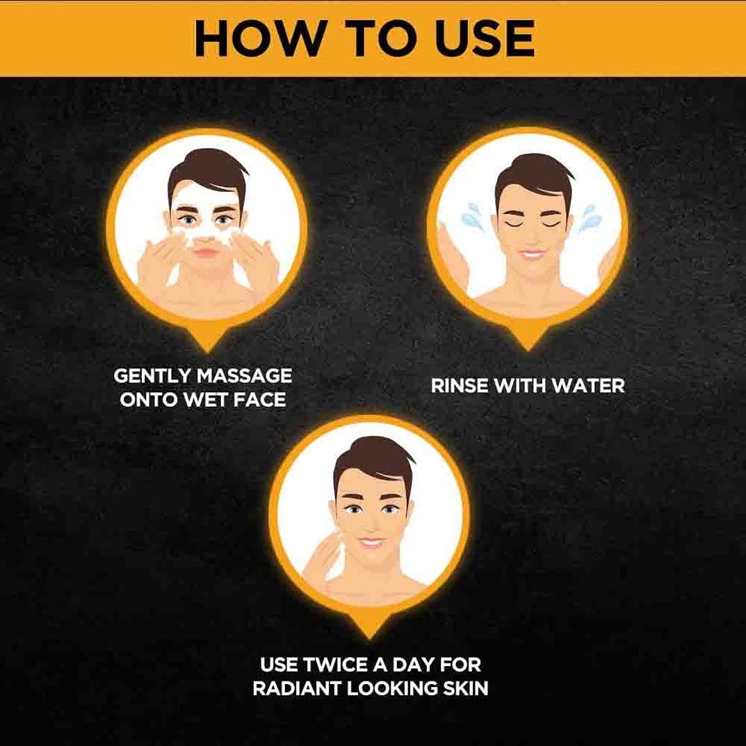 Garnier Men, Face Wash, Brightening & Anti-Pollution, TurboBright Double Action - Image 5