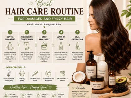 Best Hair Care Routine for Damaged and Frizzy Hair